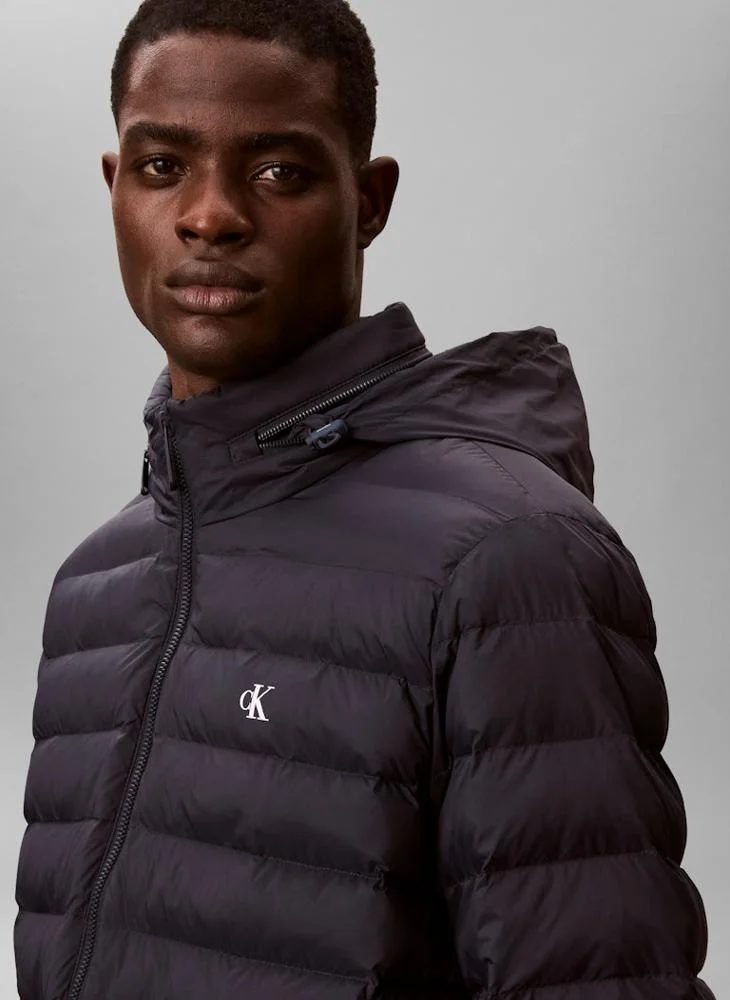Calvin Klein Jeans  Lightweight Packable Hood Puffer Jacket for Men | Best Price UAE